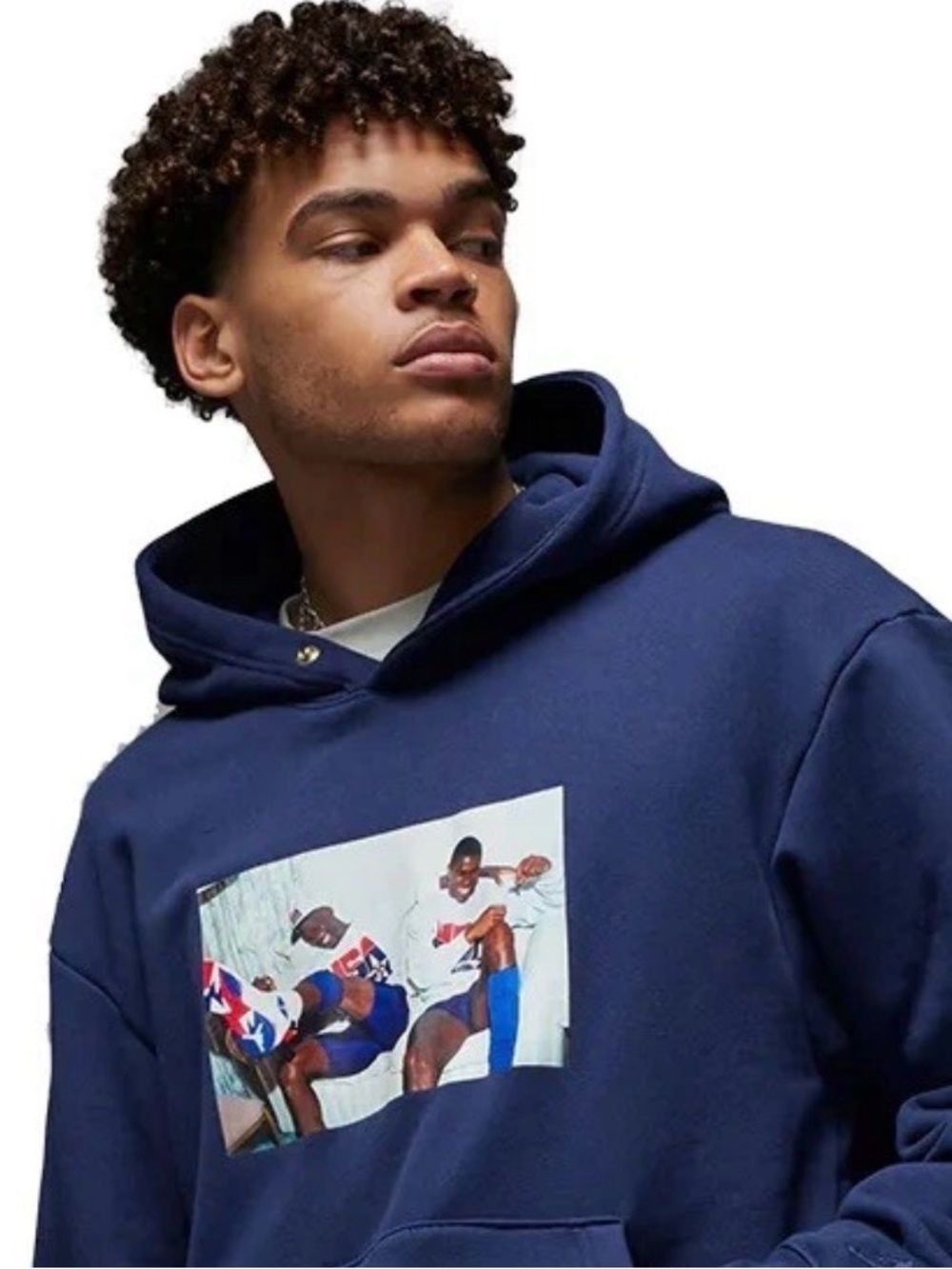 Micheal Air Jordan / magic johnson trophy room Hoodie large As is